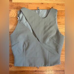 Paris Georgia cropped quilted top